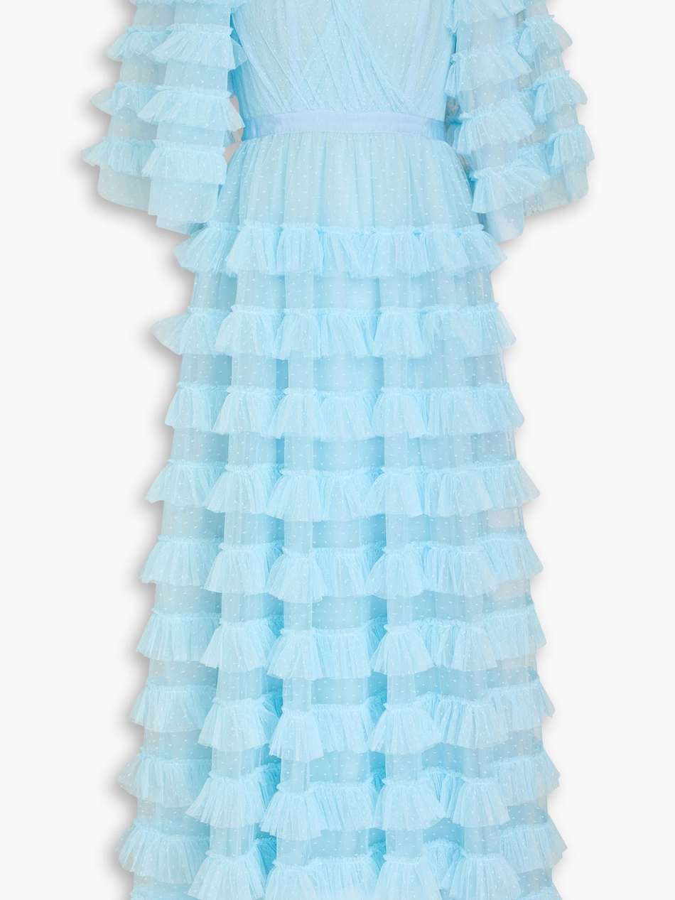 marybell tiered point d'esprit gown
