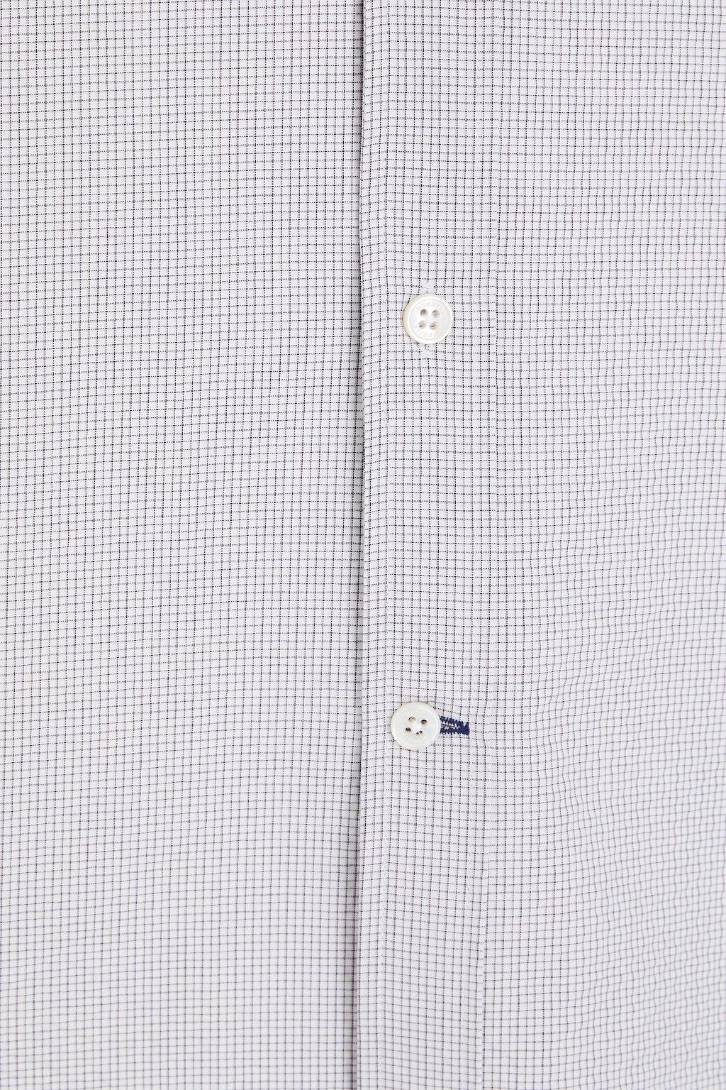 DUNHILL Hemd aus Baumwoll-Seersucker mit Gingham-Karo
