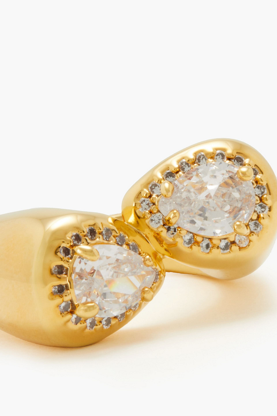  Zimmermann - 12 Kt. Vergoldeter Ring Mit Kristallen - Metallic - It 13 