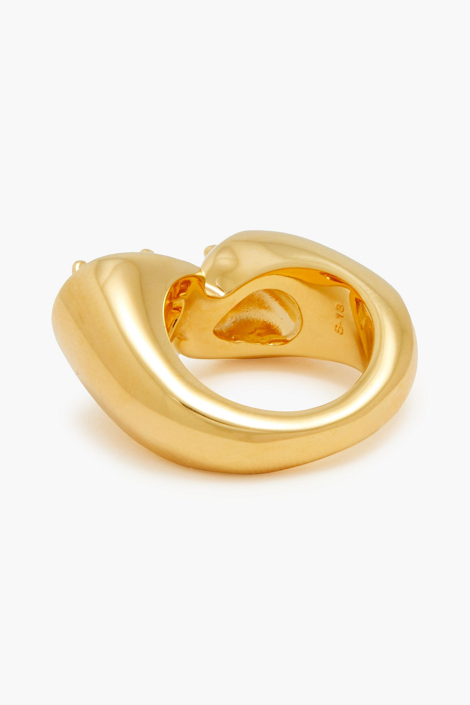  Zimmermann - 12 Kt. Vergoldeter Ring Mit Kristallen - Metallic - It 13 