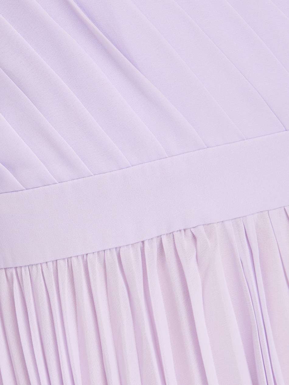beryl cape-effect pleated georgette midi dress