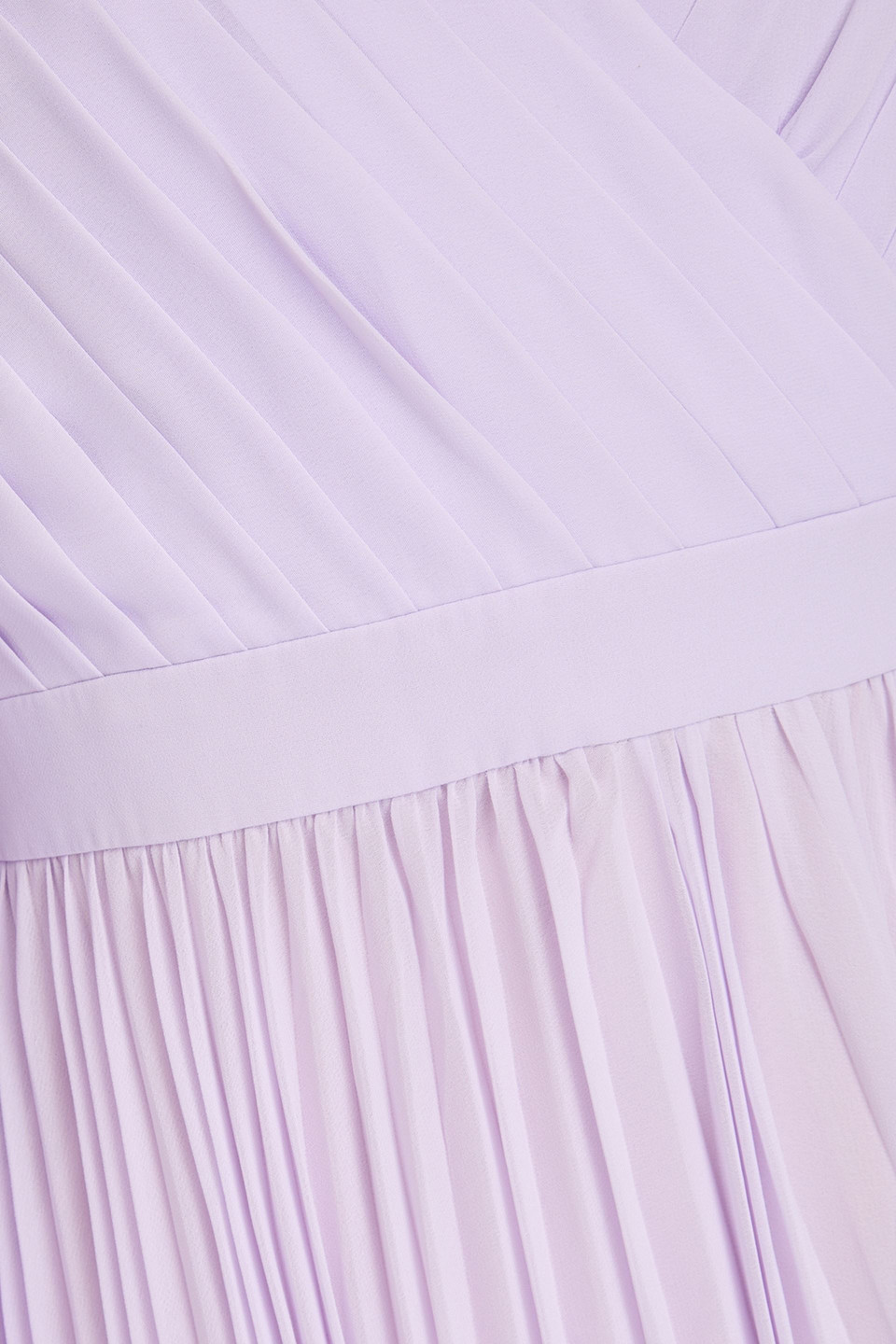 Huishan Zhang Beryl Cape-effect Pleated Georgette Midi Dress In Lilac