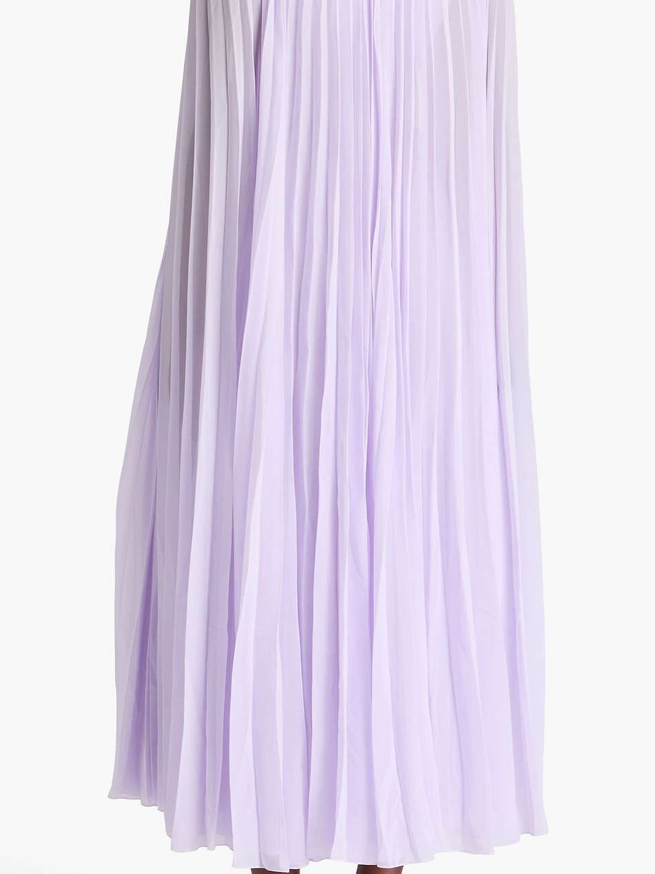 beryl cape-effect pleated georgette midi dress