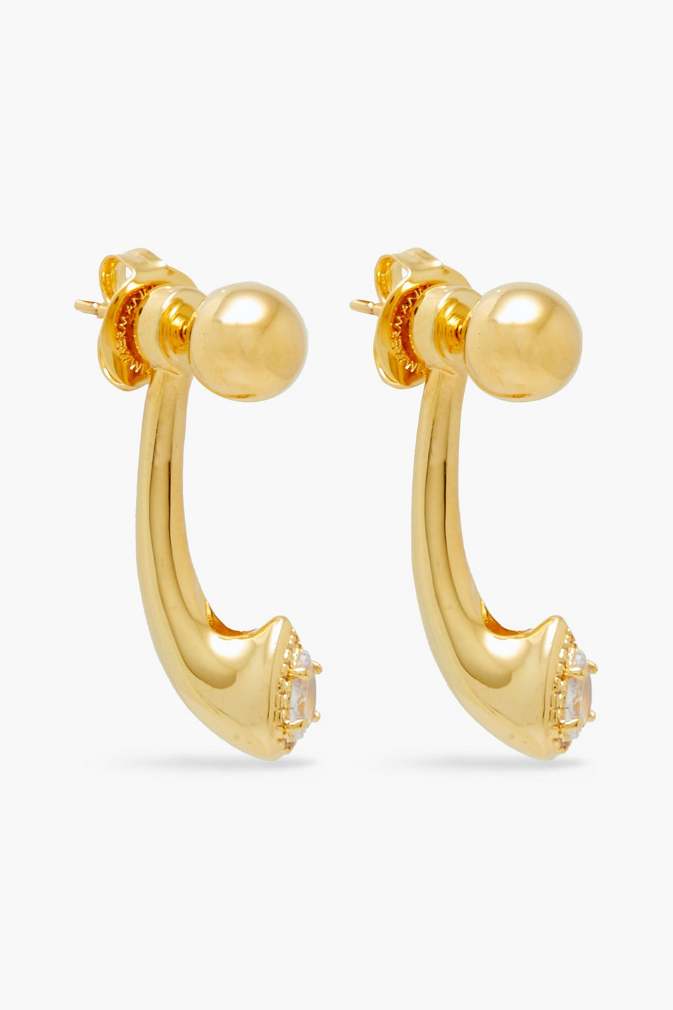 Zimmermann 12-karat Gold-plated Crystal Earrings