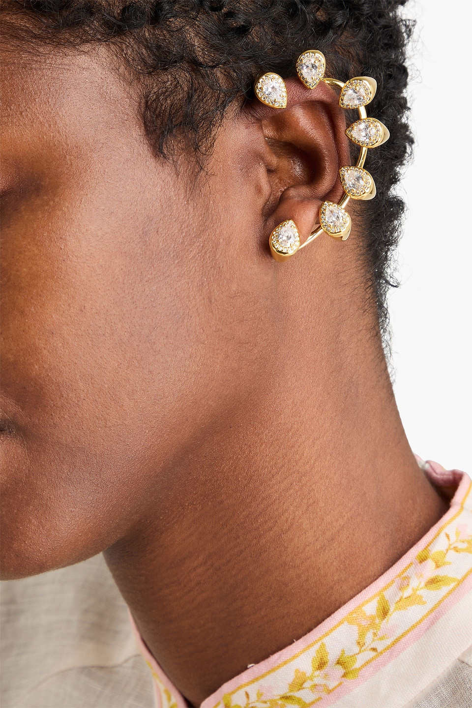 Zimmermann 12-karat Gold-plated Crystal Ear Cuff In Gold