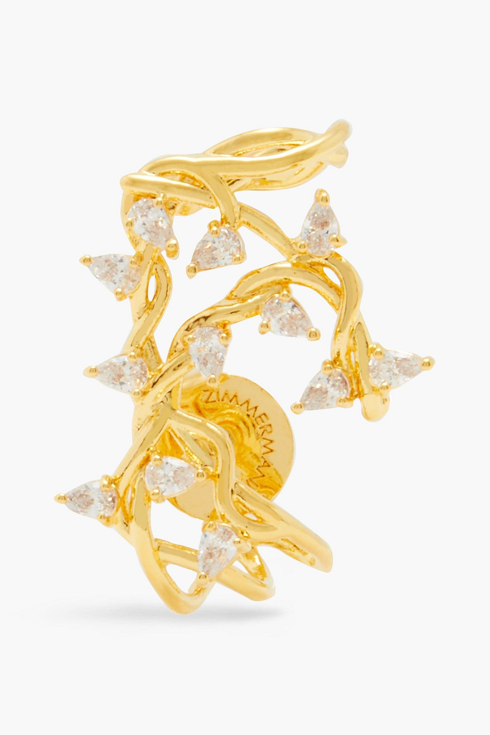 Zimmermann 12-karat Gold-plated Crystal Ear Cuff