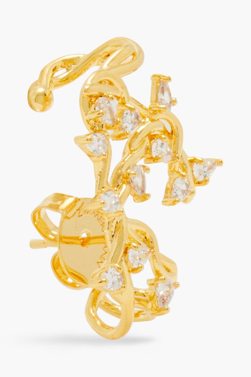 ZIMMERMANN 12-karat gold-plated crystal ear cuff