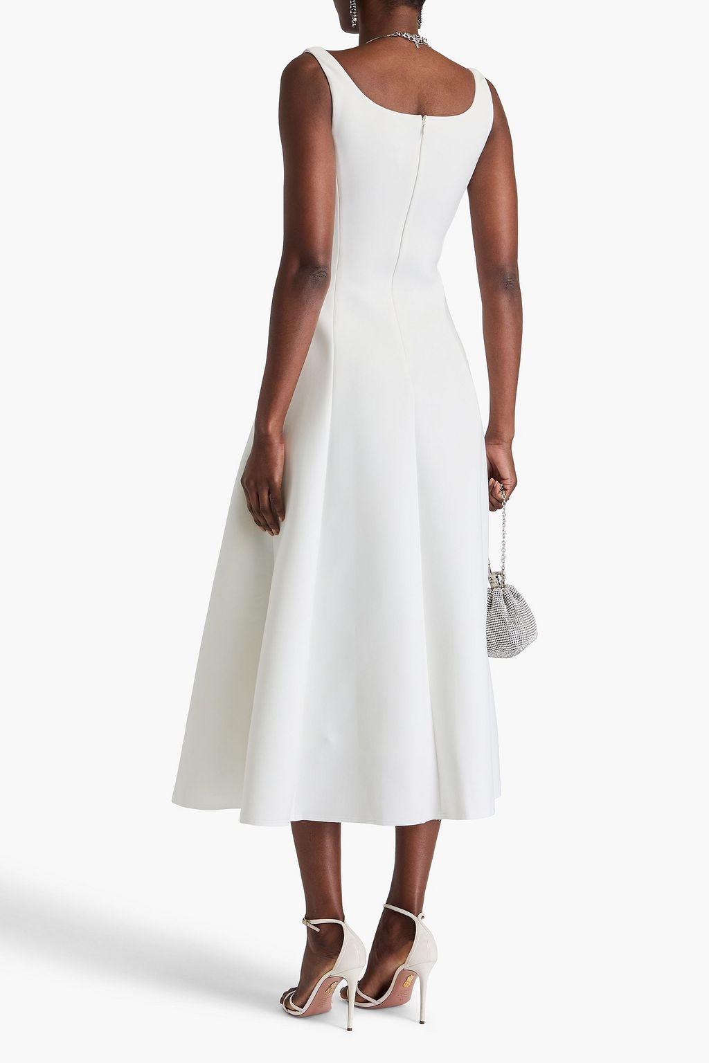 HUISHAN ZHANG Darla pleated scuba midi dress