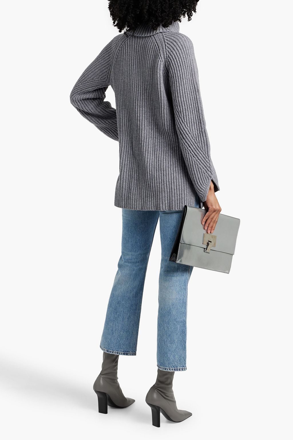 KHAITE Nimbus ribbed cashmere turtleneck sweater