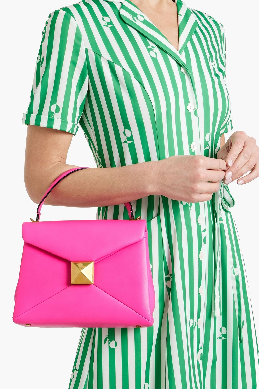 VALENTINO GARAVANI One Stud quilted leather tote