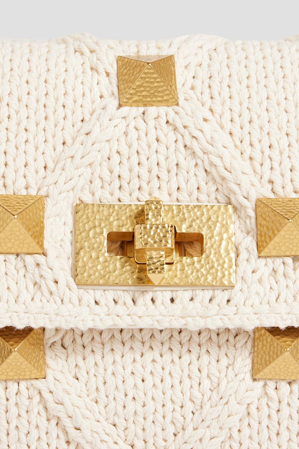 VALENTINO GARAVANI Roman Stud crochet shoulder bag
