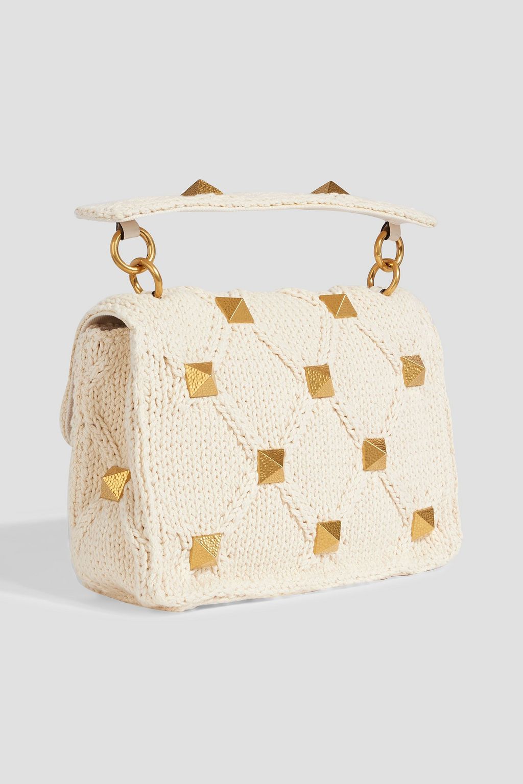VALENTINO GARAVANI Roman Stud crochet shoulder bag
