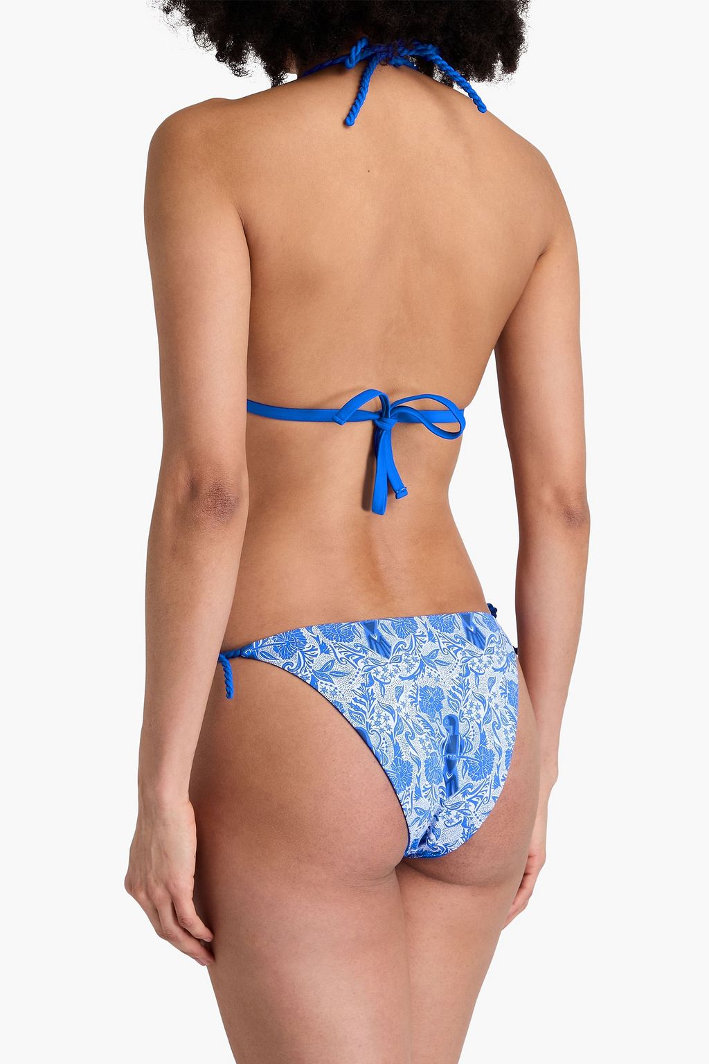 HEIDI KLEIN توب بيكيني مثلّث الشكل يمكن ارتداؤه على الوجهين بطبعات