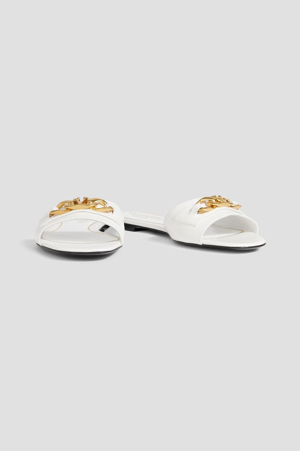 VALENTINO GARAVANI VLOGO Chain leather slides