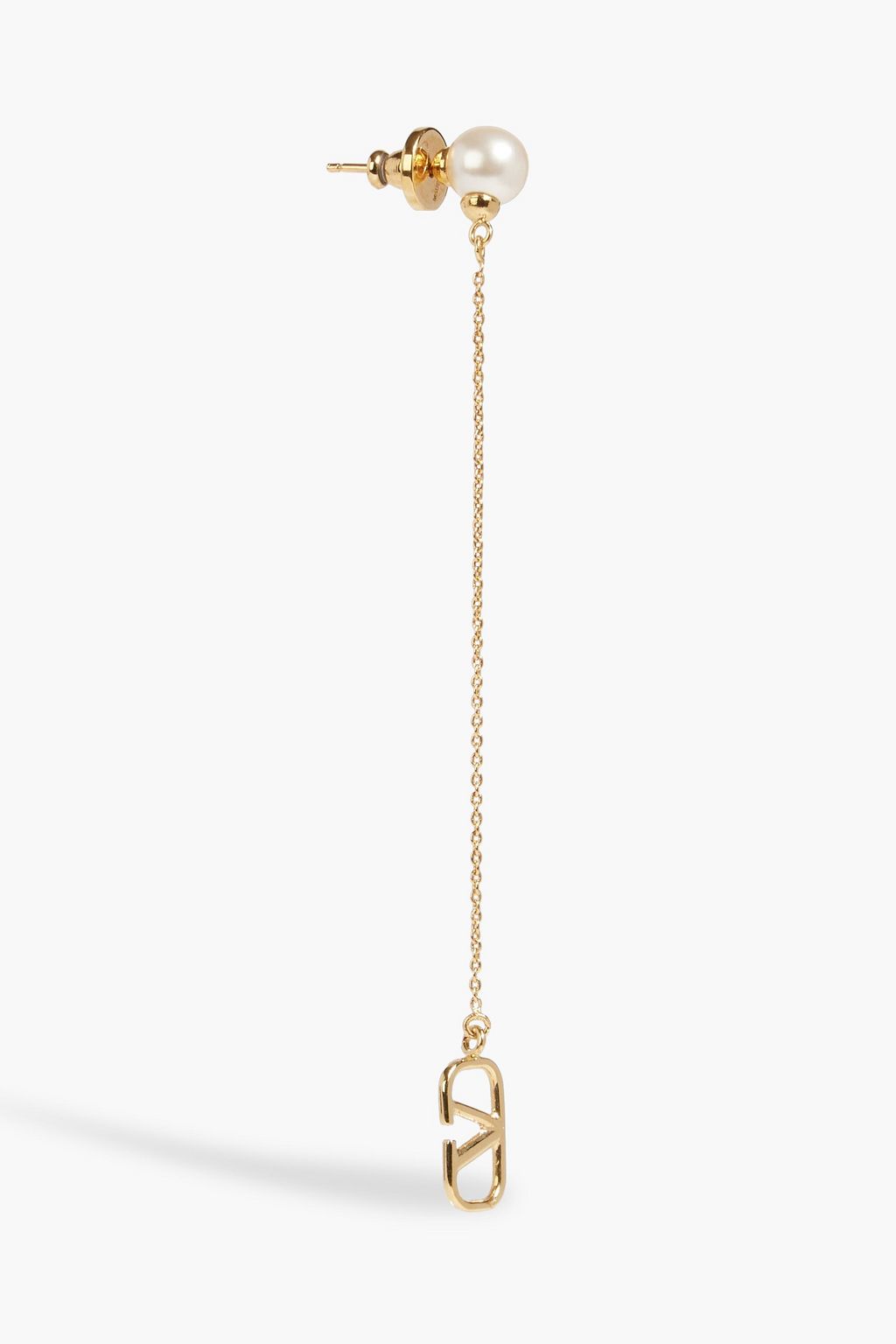 VALENTINO GARAVANI VLOGO gold-tone faux pearl earrings