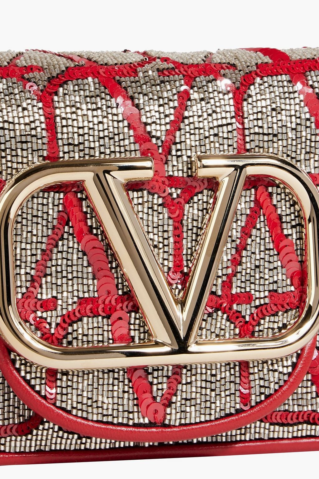 VALENTINO GARAVANI Locò embellished tulle shoulder bag