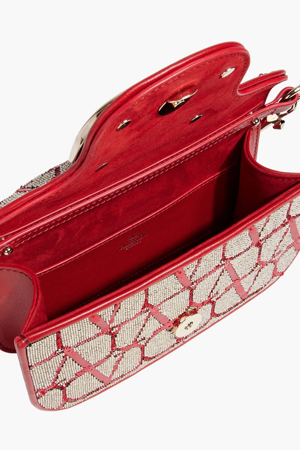 VALENTINO GARAVANI Locò embellished tulle shoulder bag