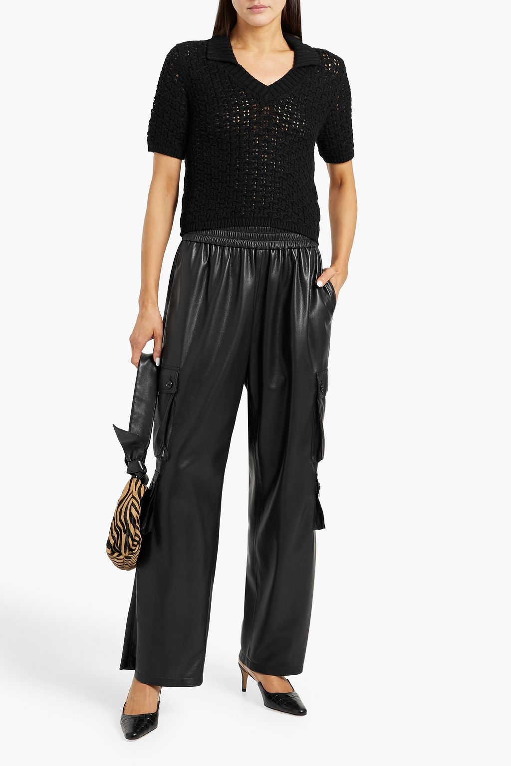NAADAM Pointelle-knit Pima cotton polo shirt
