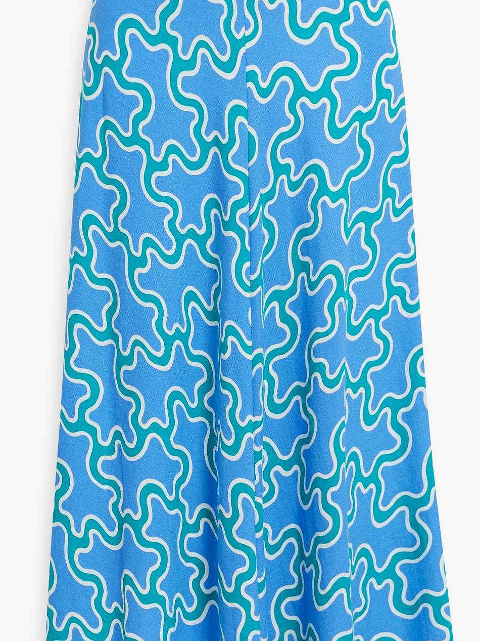 florencia printed woven midi skirt