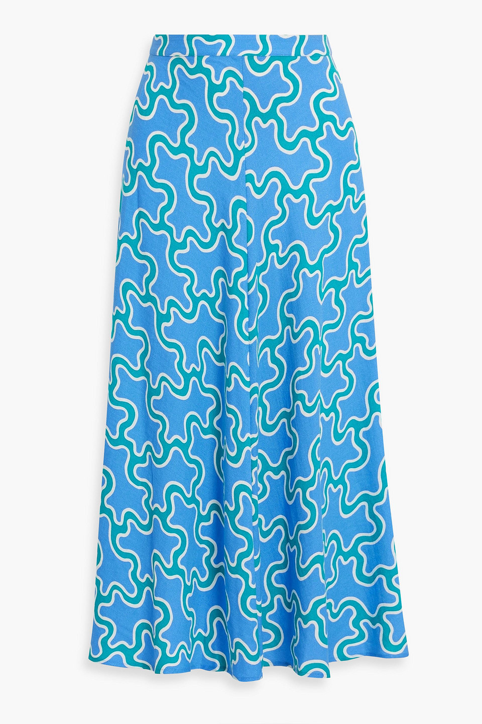Florencia printed woven midi skirt