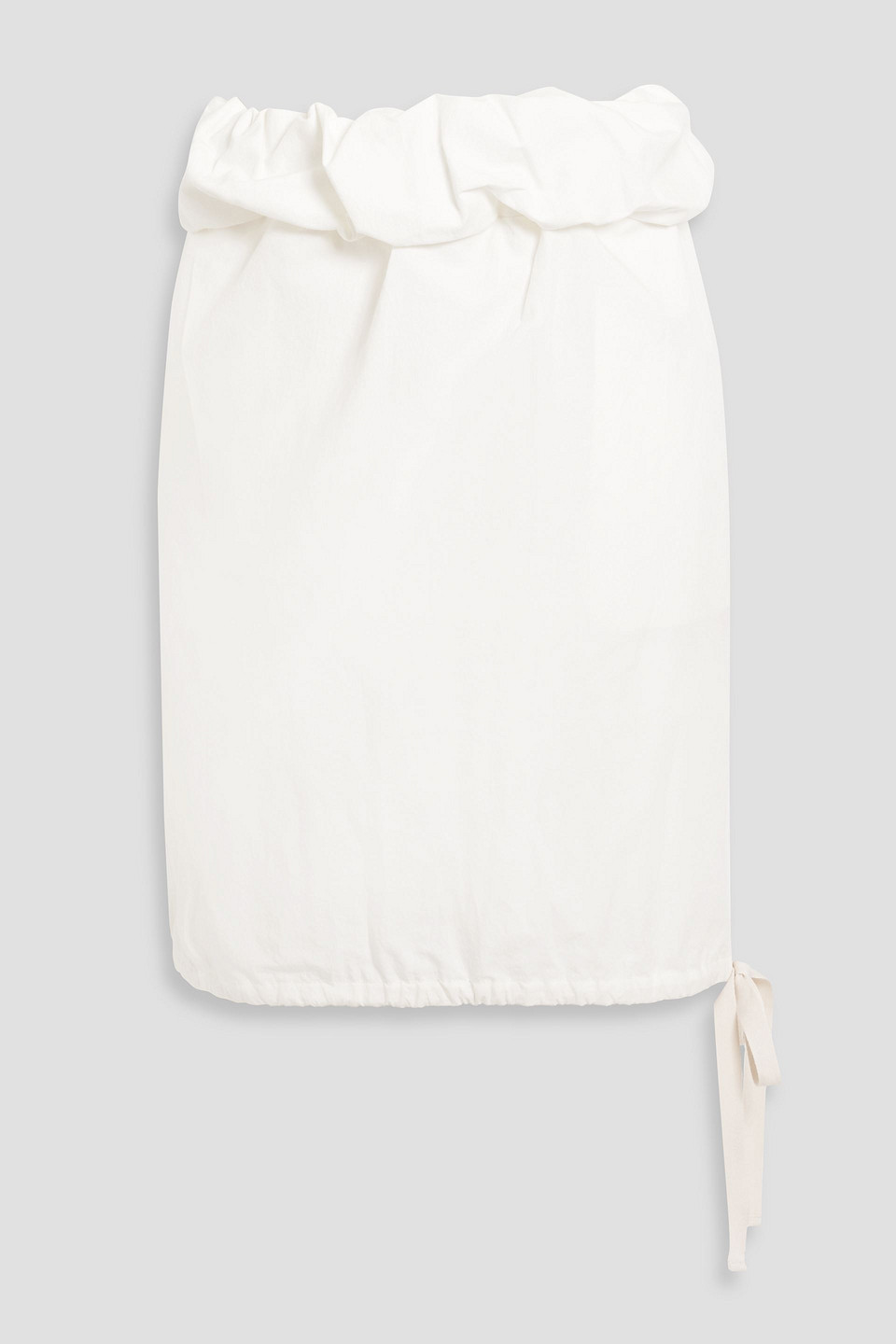 Proenza Schouler Ruffled Cotton-blend Poplin Mini Skirt In White