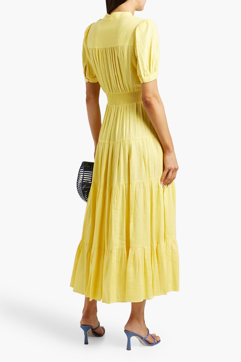 DIANE VON FURSTENBERG Darby tiered gauze midi dress