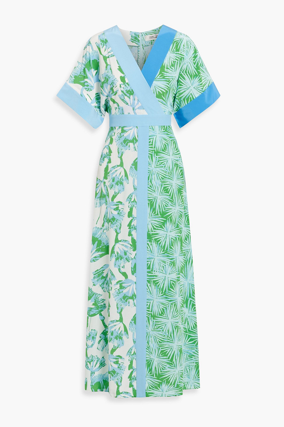Sofie wrap-effect floral-print crepe maxi dress