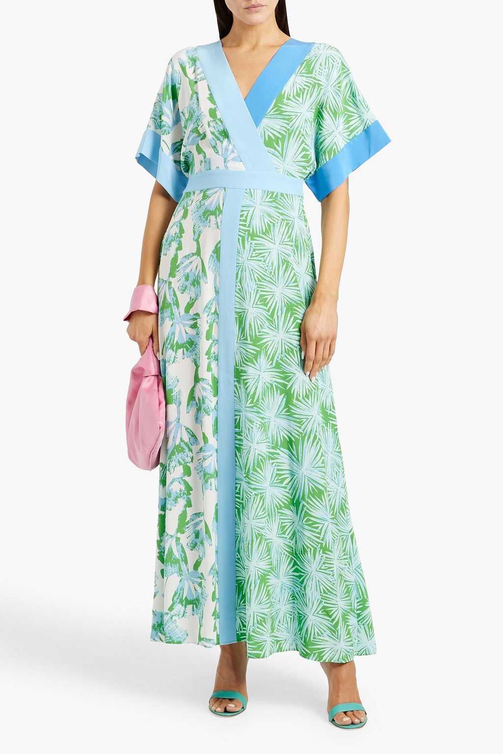 DIANE VON FURSTENBERG Sofie wrap-effect floral-print crepe maxi dress