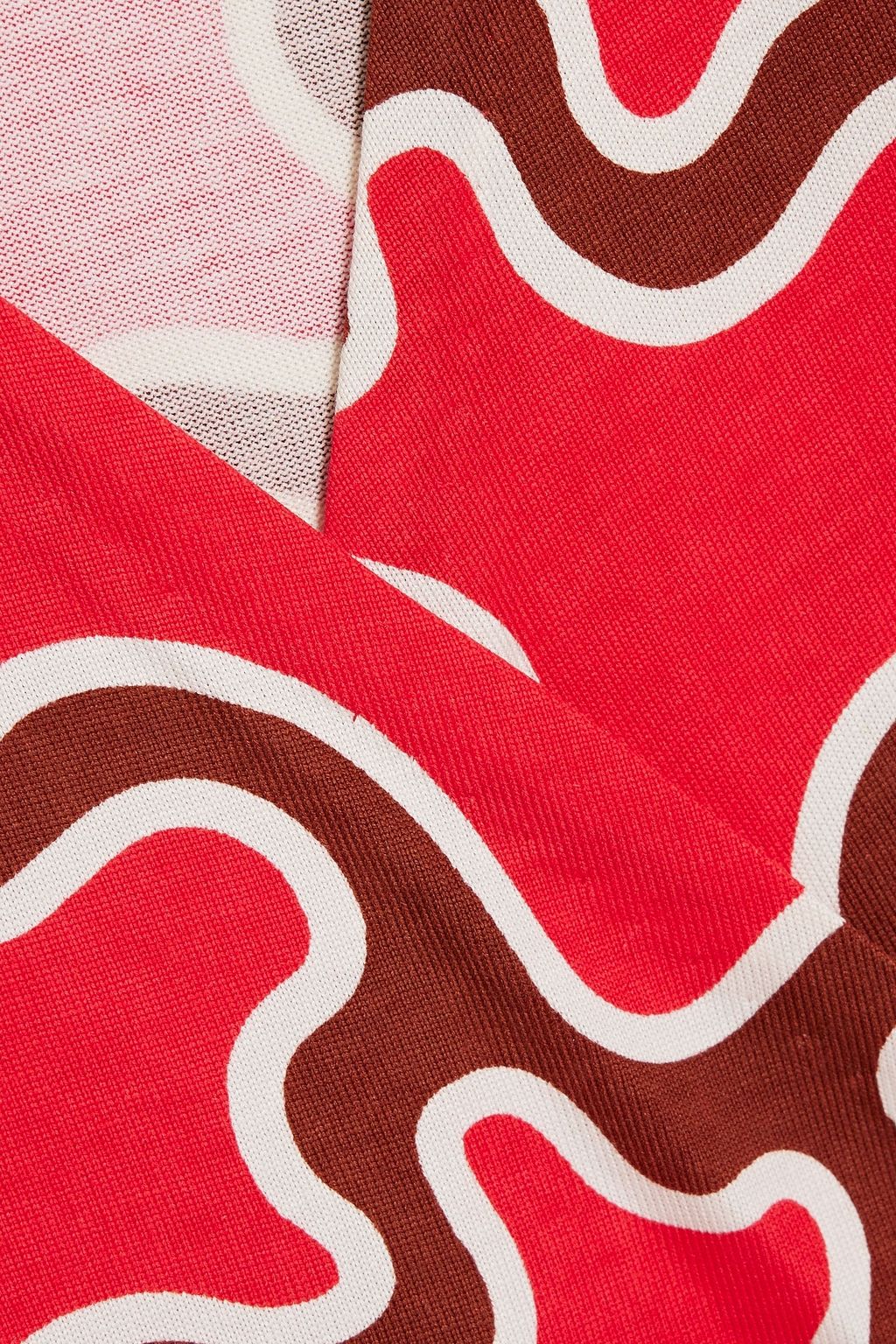 DIANE VON FURSTENBERG シルクジャージー ラップドレス プリント入り