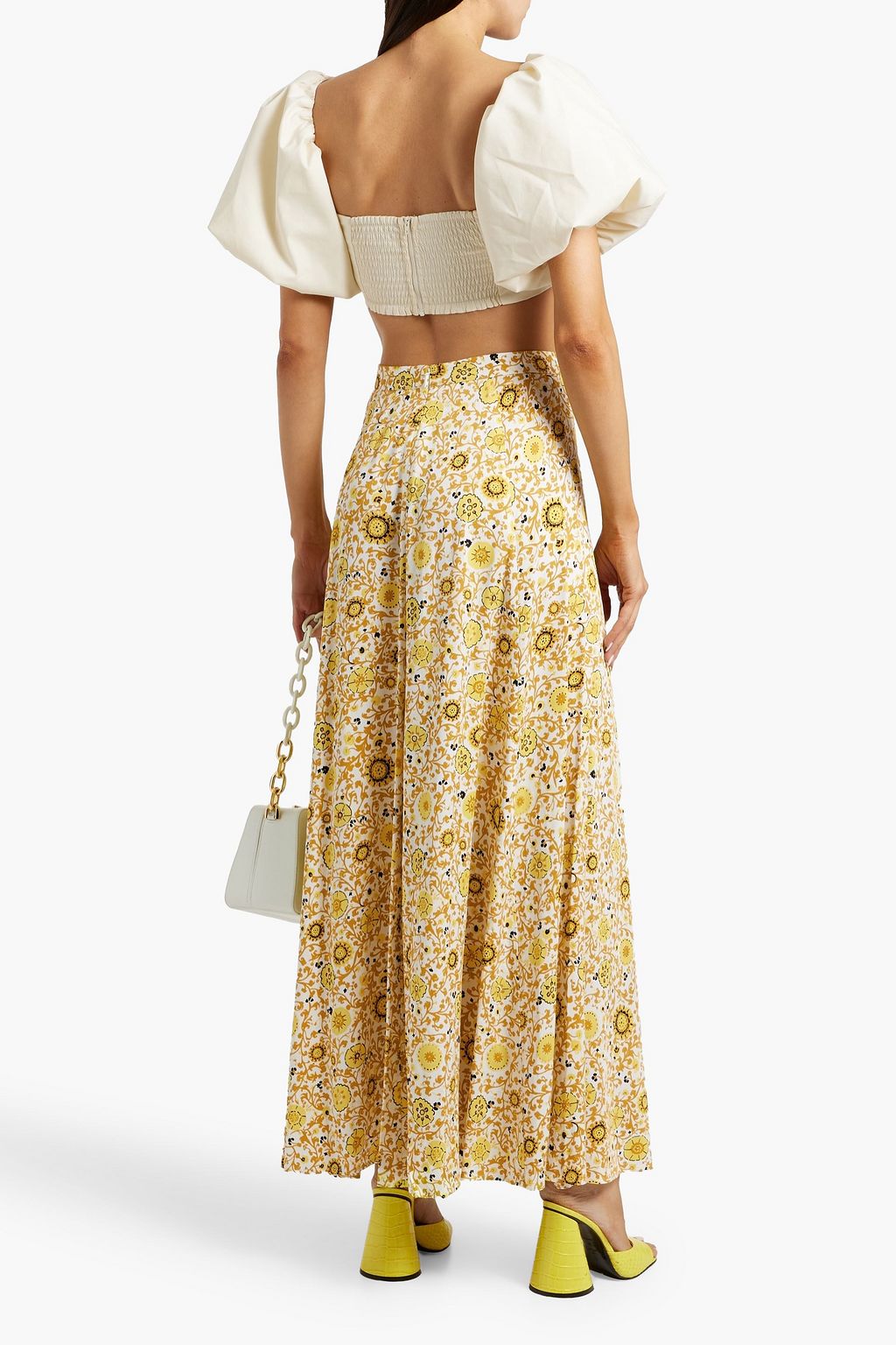DIANE VON FURSTENBERG Florencia floral-print twill maxi skirt