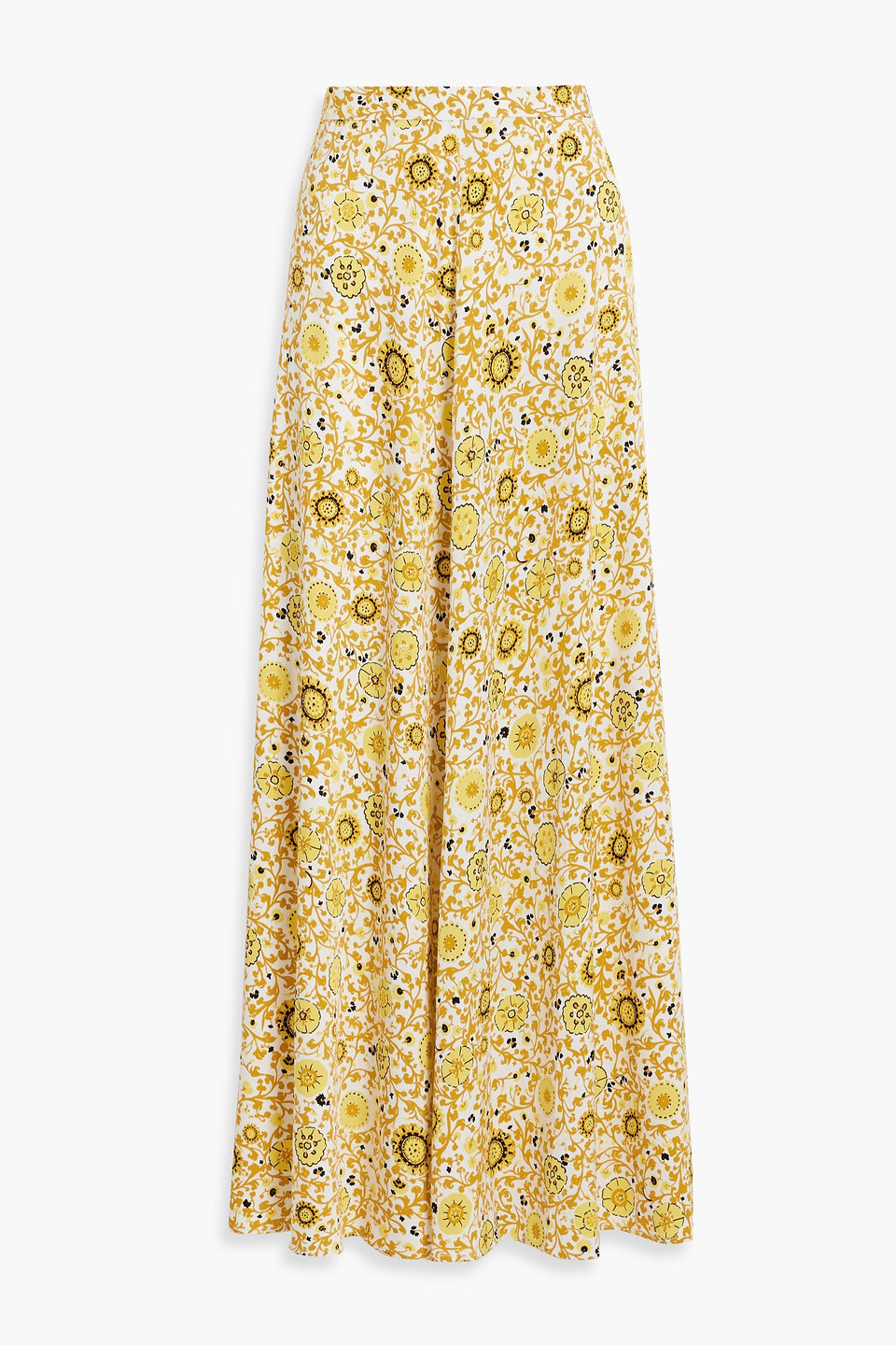 Diane Von Furstenberg Florencia Floral-print Twill Maxi Skirt