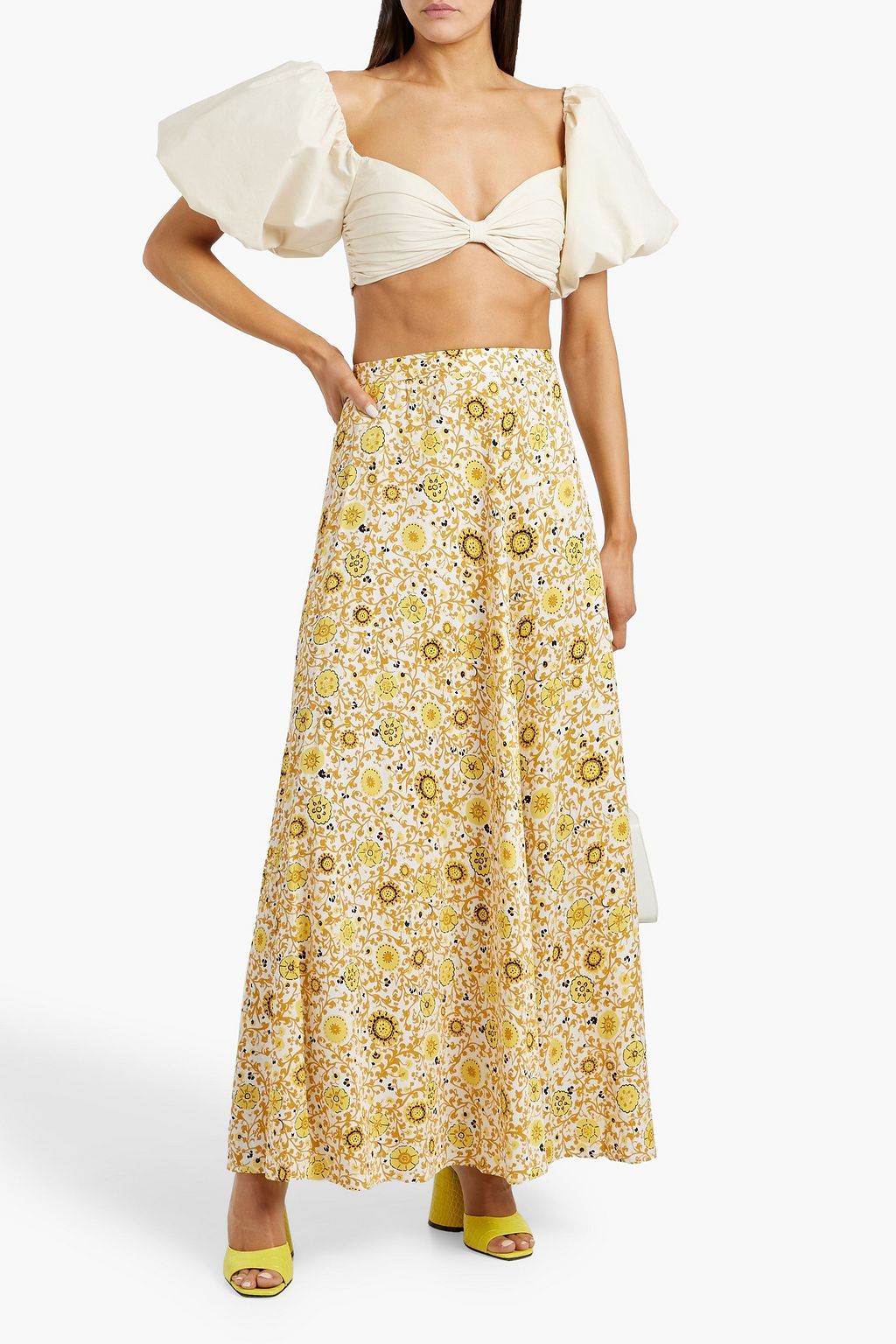 DIANE VON FURSTENBERG Florencia floral-print twill maxi skirt