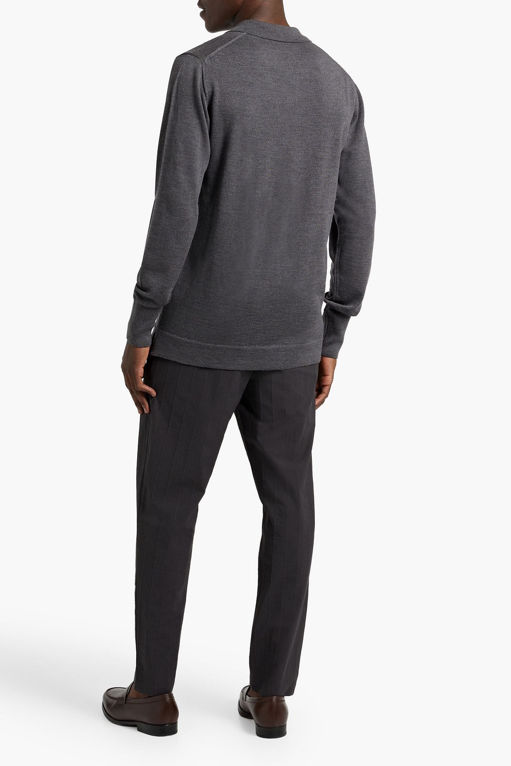 OFFICINE GÉNÉRALE Brent merino wool polo sweater