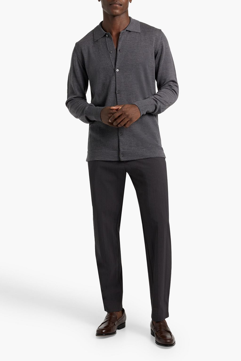 OFFICINE GÉNÉRALE Brent merino wool polo sweater