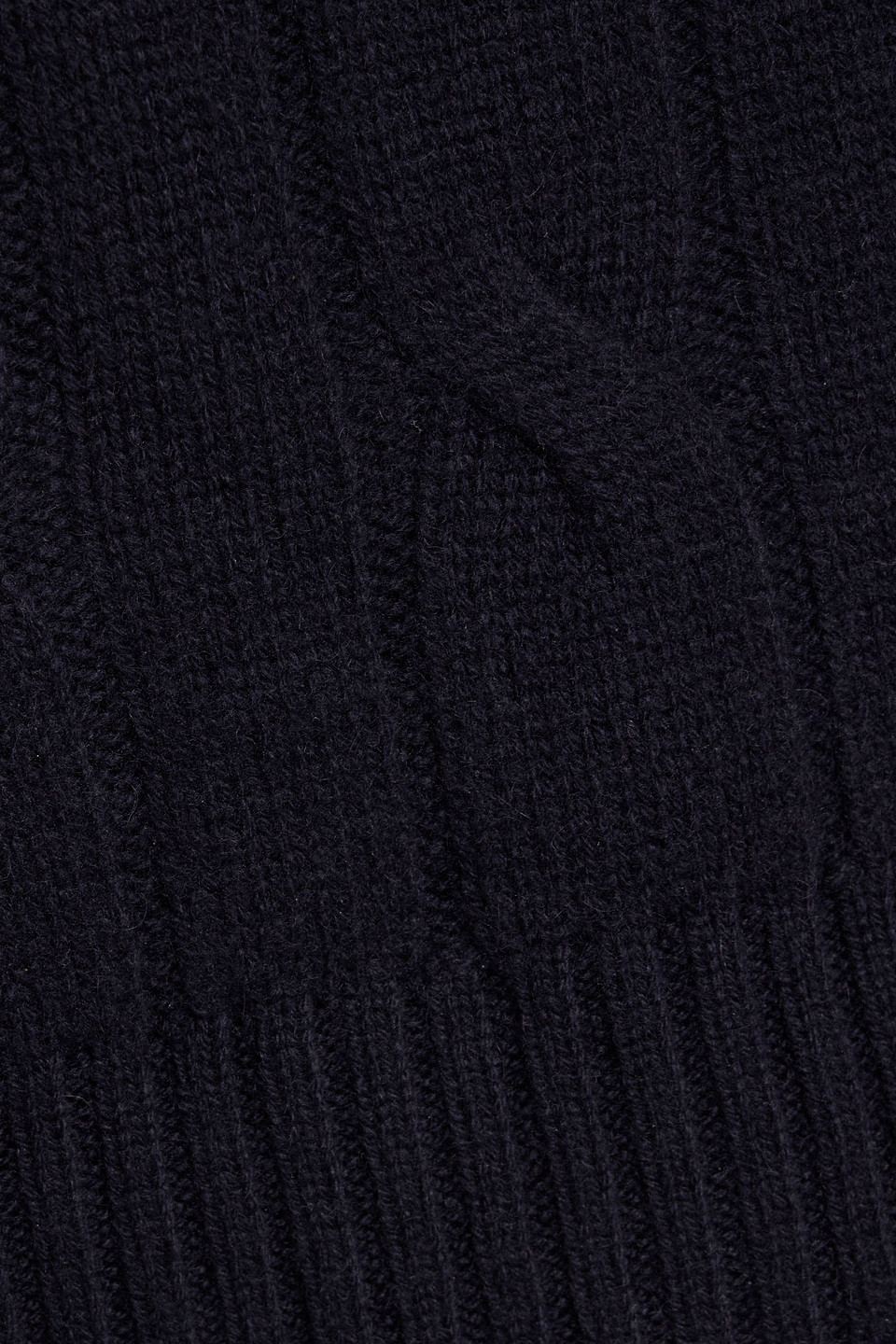 Frame Cable Knit Crewneck Cashmere Sweater In Blue