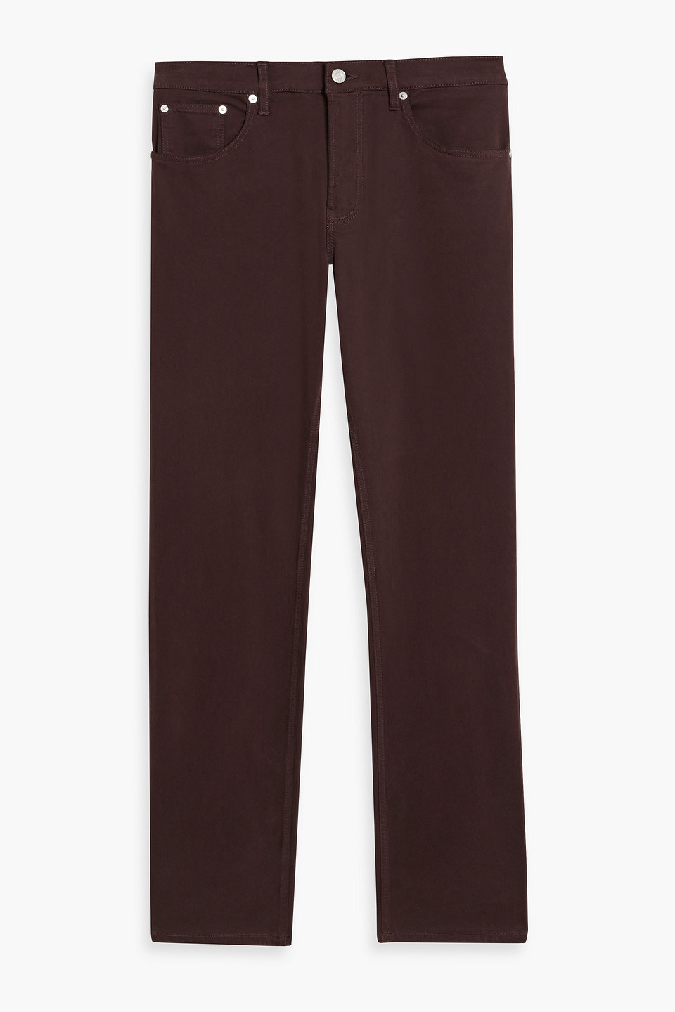 Frame Modern Straight Denim Jeans In Brown