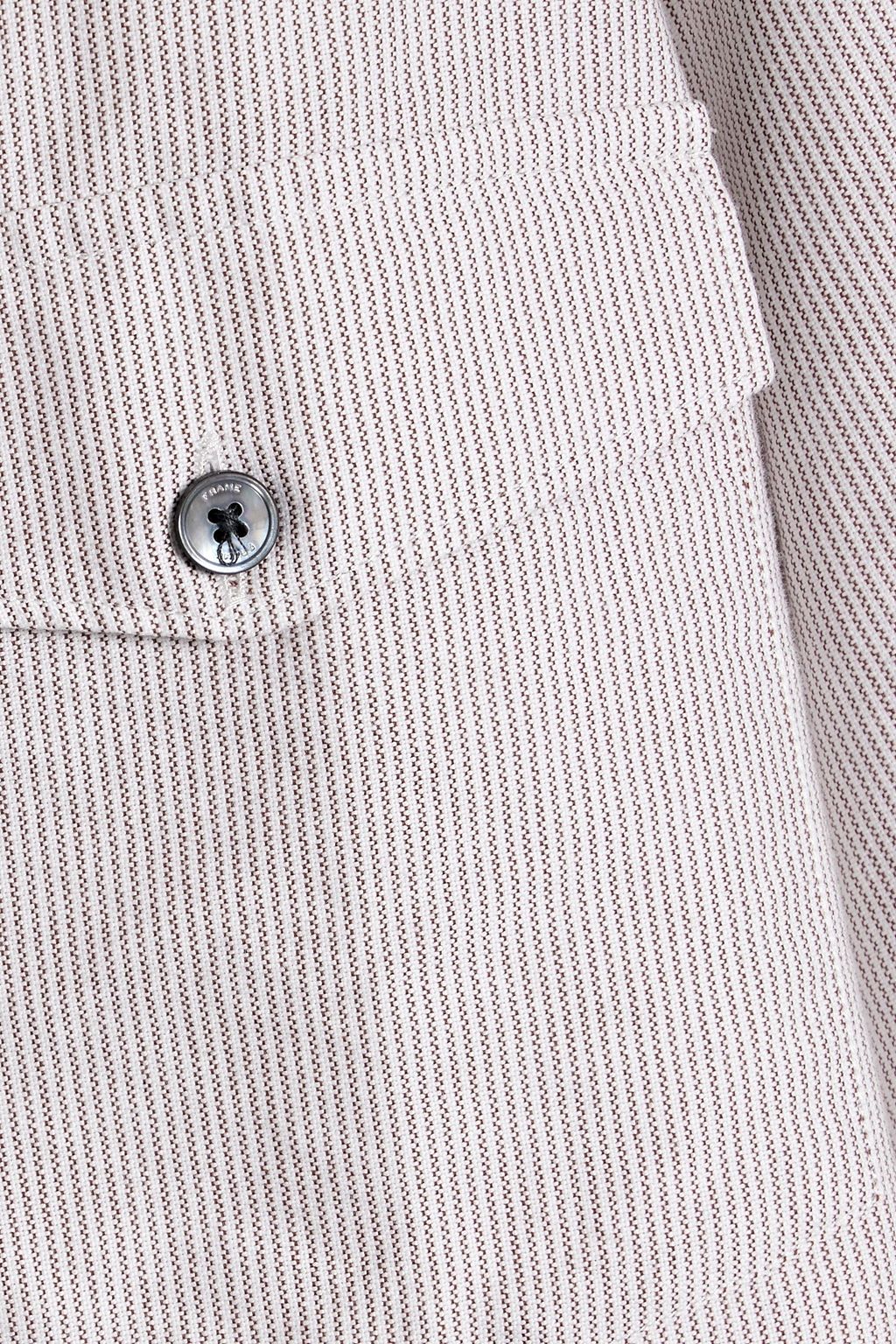 FRAME Pinstriped cotton Oxford shirt