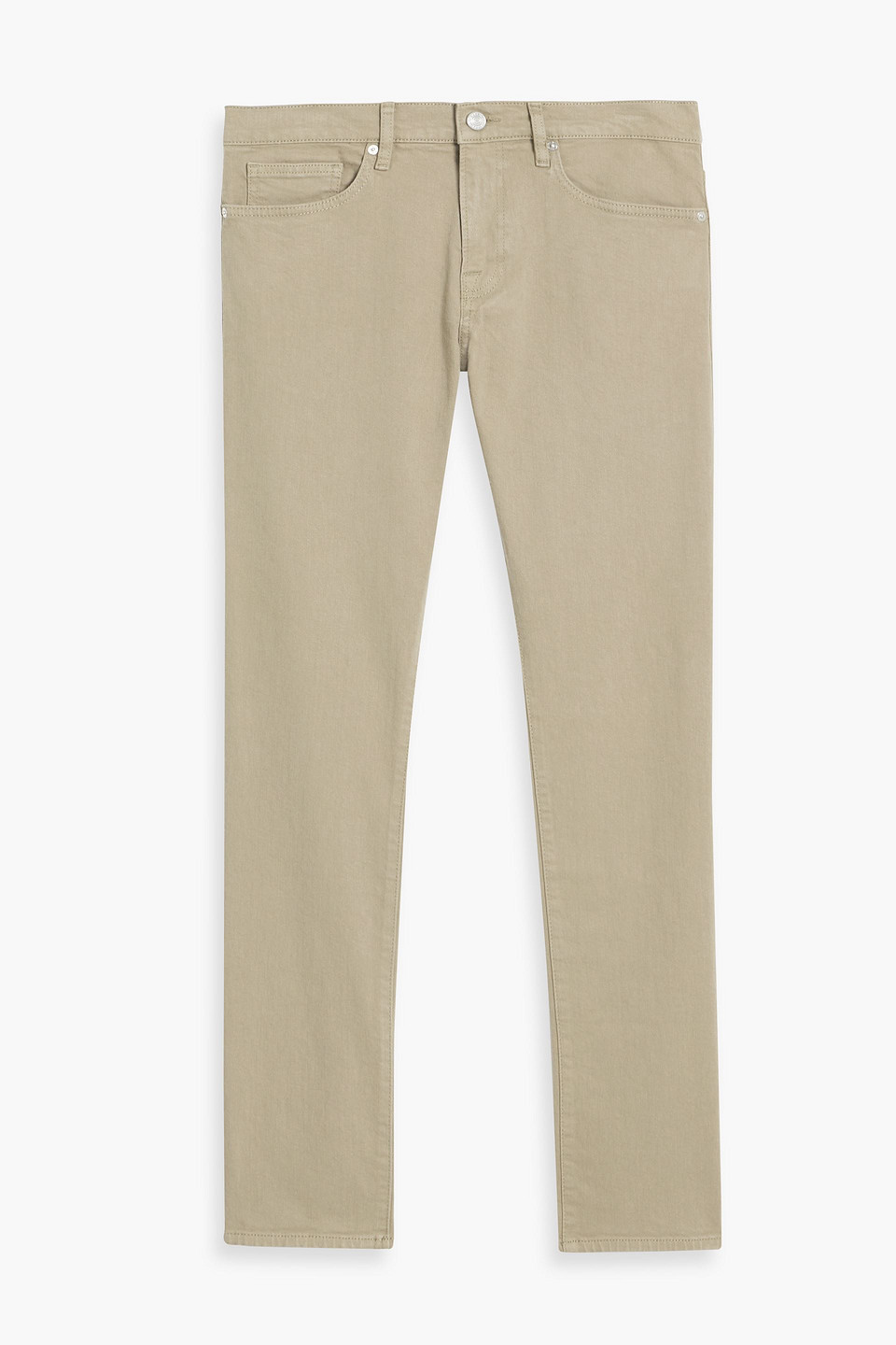 Frame Mid-rise Slim-fit Jeans In Nude