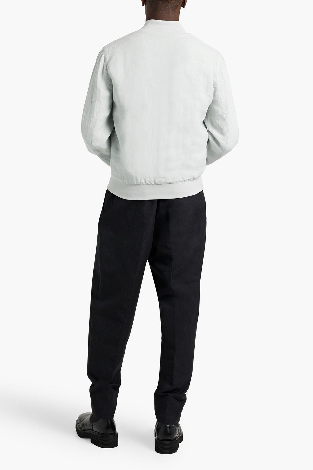 BOGLIOLI Linen bomber jacket