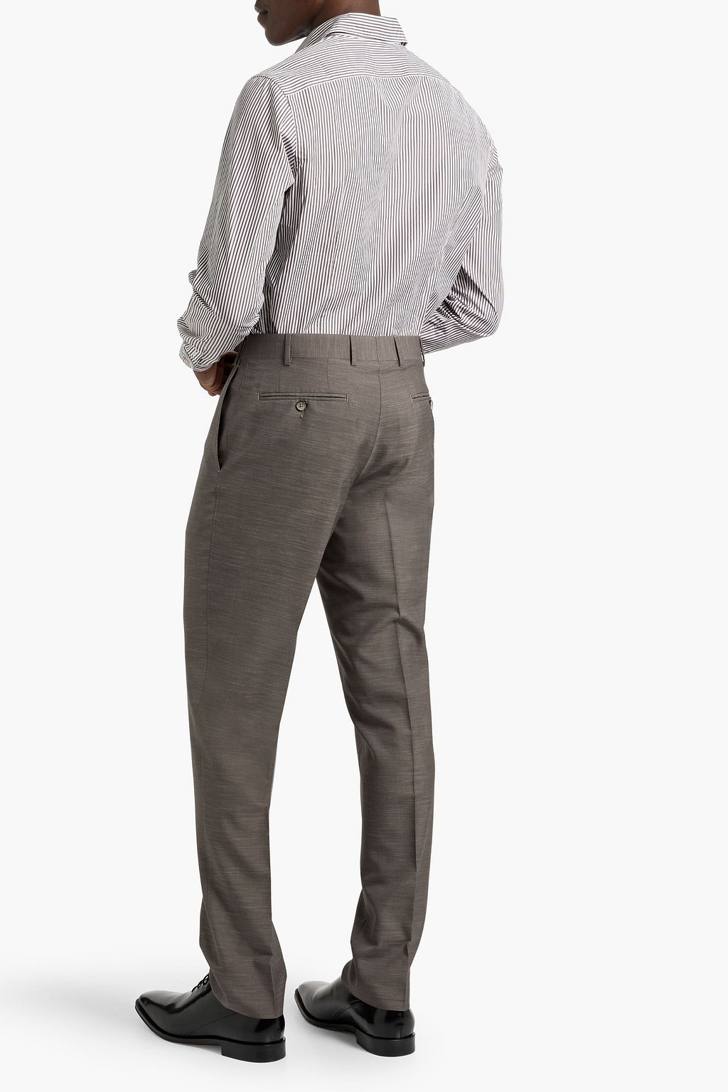 BOGLIOLI Striped cotton-poplin shirt