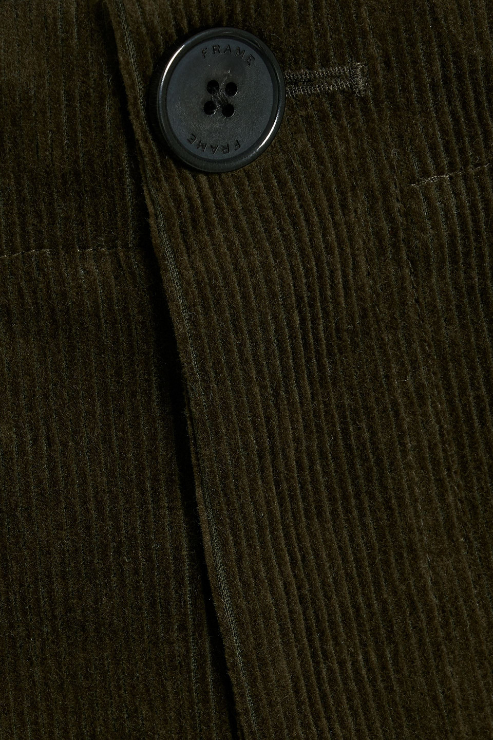Frame Tapered Corduroy Pants In Green