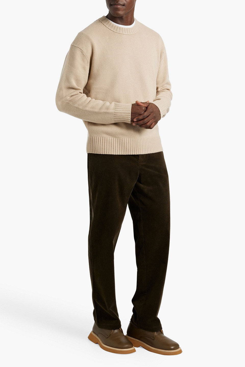 Frame Cashmere Sweater In Brown