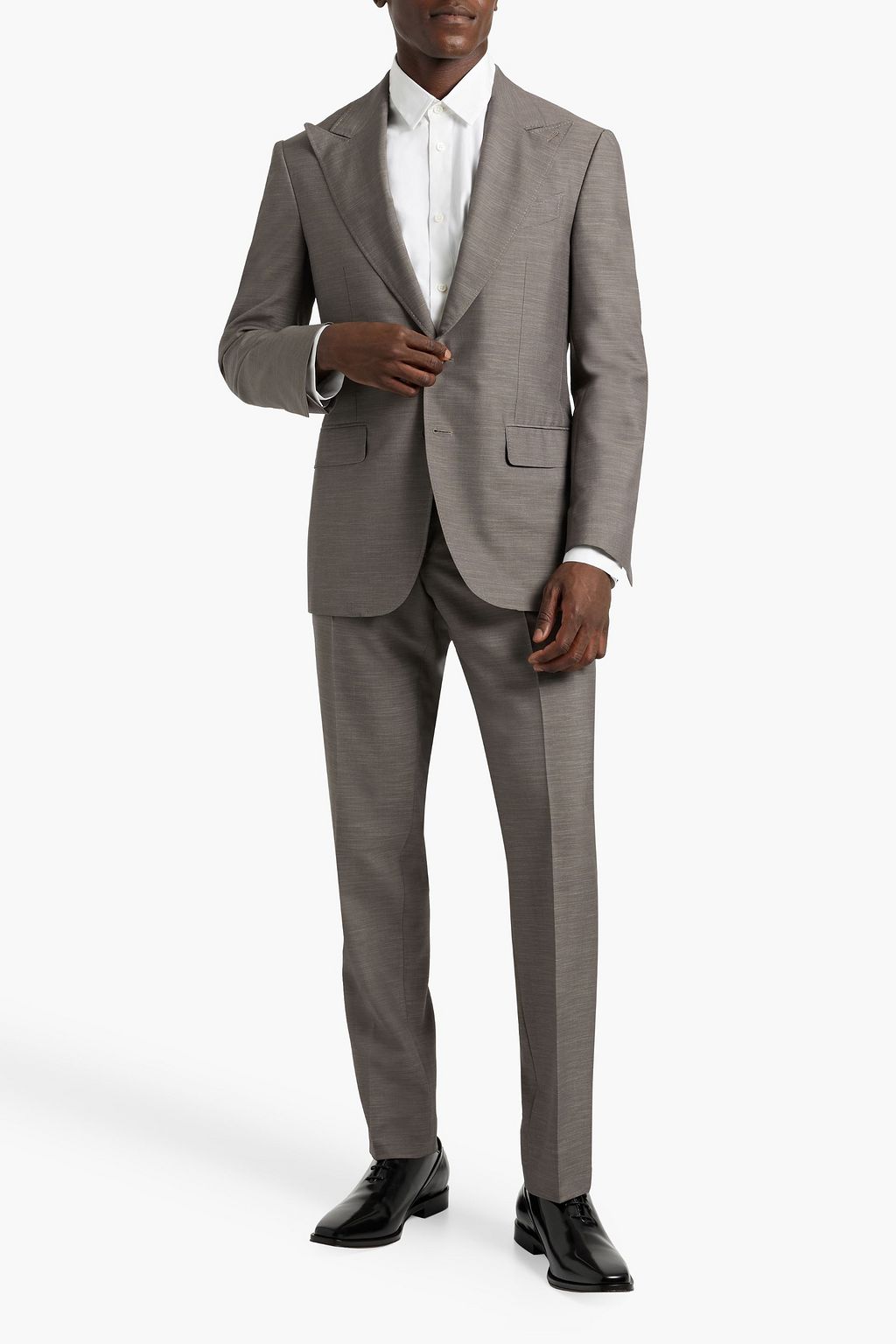 CANALI Wool and silk-blend suit
