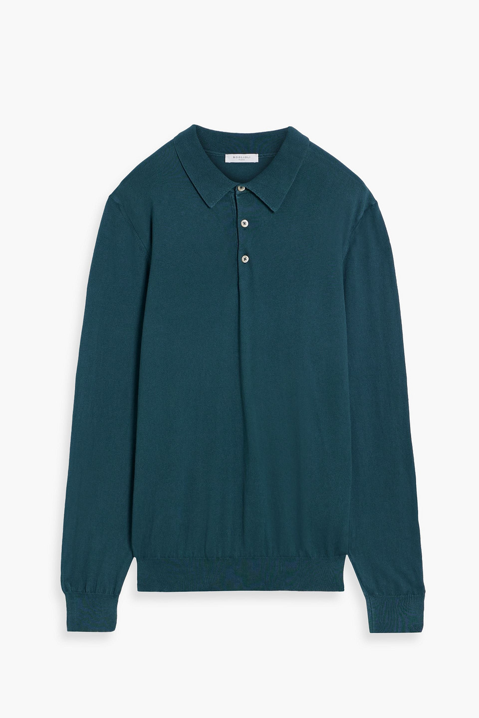 Cotton polo sweater