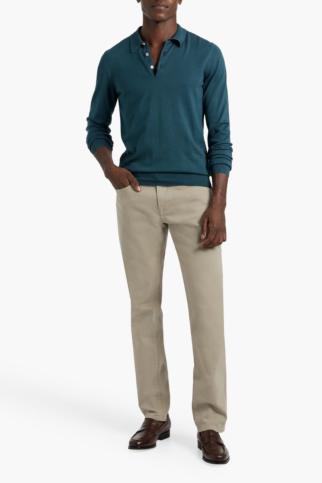 BOGLIOLI Cotton polo sweater