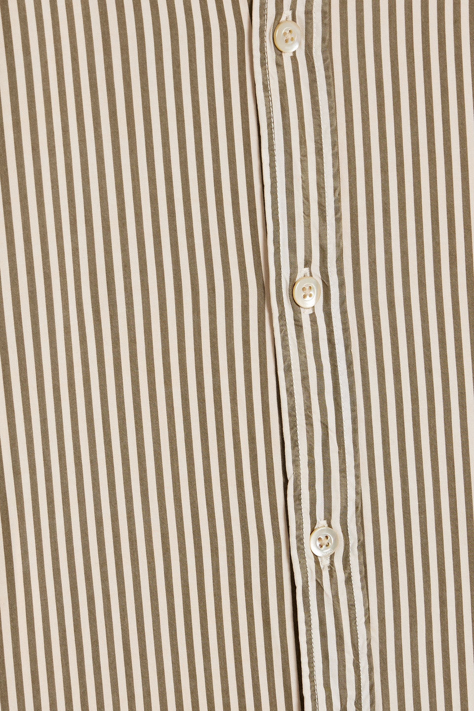 Boglioli Striped Lyocell Shirt In Army Green