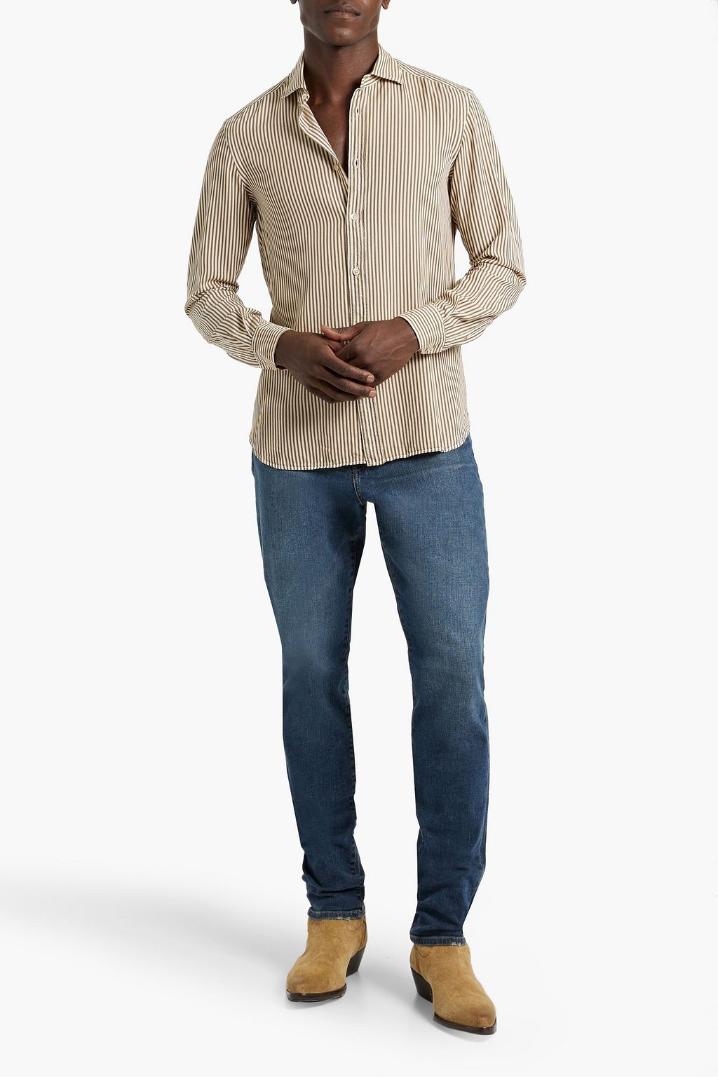 BOGLIOLI Striped Lyocell shirt