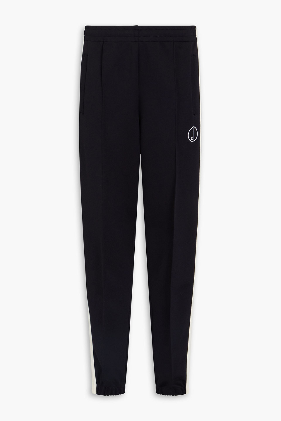 Dunhill Striped Jersey Track Pants In Black