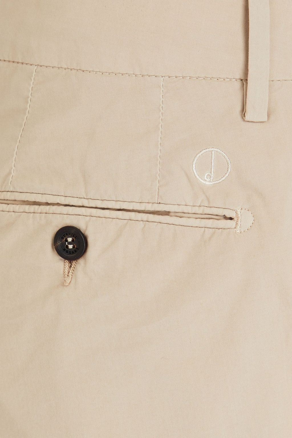 DUNHILL Tapered cotton-blend poplin chinos