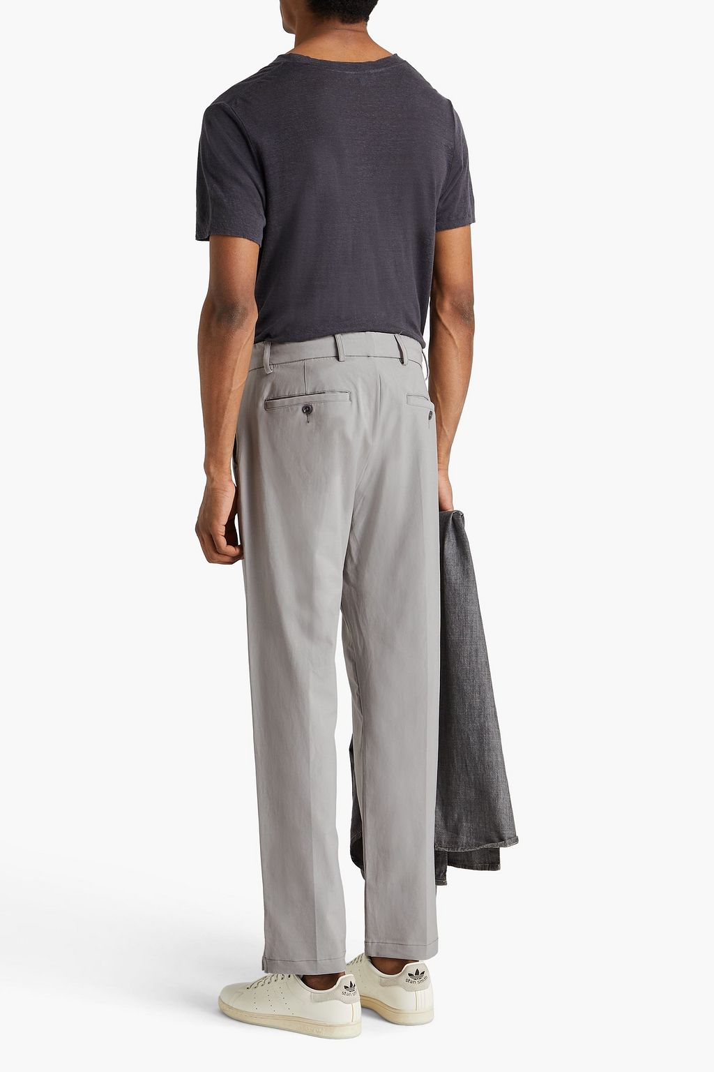 JAMES PERSE Cotton-blend twill chinos